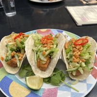 Tofu tacos.  So yummyy  at Bermuda PEC in Prince Edward