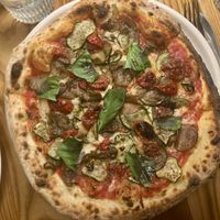 Ortolana pizza with vegan cheese   at Rita in Verdun