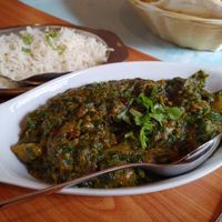 Sag aloo at Little India in Freudenstadt