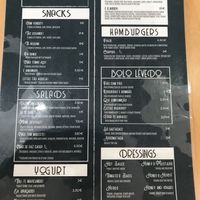 Menu at Dondué in Sao Miguel