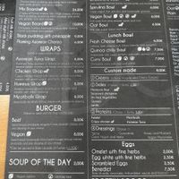 Menu in June 2023  at Dondué in Sao Miguel