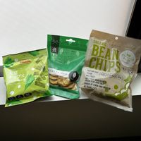Bean chips, crackers, and soy chips  at Kinouta Pharmacy in Nara