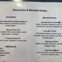 Smoothies  at 602 Coffee House in Costa Mesa