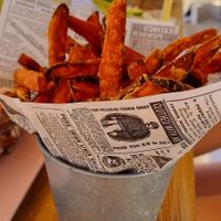 Sweet potato fries at Areal Beach Bar by Chakall in Lourinha