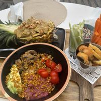 All dishes vegan and yummy at Areal Beach Bar by Chakall in Lourinha