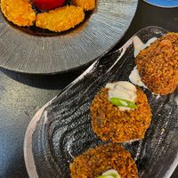 Falafel and vegan nuggets  at Bar Tomeu in Sitges
