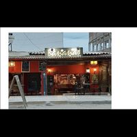 Outside from the street at Bananas in Mancora