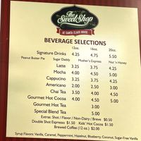 Coffee can be made with almond milk. Check with barista to find out which syrups are dairy free  at Santa Claus House - North Pole Alaska in North Pole