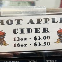 Hot apple cider  at Santa Claus House - North Pole Alaska in North Pole