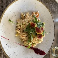 Vegan risotto   at Mekuri in Himare