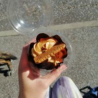 biscoff cupcake at Rockpool Cafe in Cullen