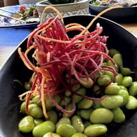 Never had edamame like this this was tasty also!!  at Ceviche 91 Gastrobar in Willemstad