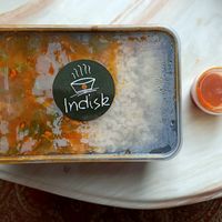Vegan Tikka Masala (takeaway container) at Indisk - Food Stall in Aarhus