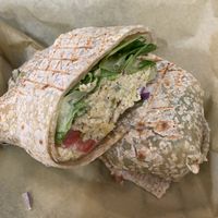 Chickpea Sandwich Wrap  #Veganuary at NuLeaf - Hell's Kitchen in New York City