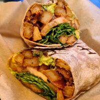 Vegan "Chicken" Caesar Wrap 🌱🌯👍 at NuLeaf - Hell's Kitchen in New York City