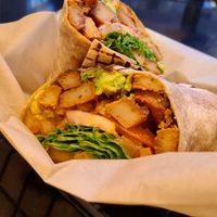 Vegan "Chicken" Caesar Wrap 🌱🌯👍 at NuLeaf - Hell's Kitchen in New York City