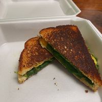 Pesto grilled cheese at Poppies Cafe in Wichita
