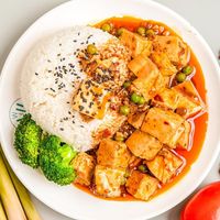 Mapo Tofu Rice[Vegan] at Karma Tea House in Wollongong