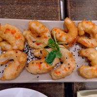 Vegan prawn at Karma Tea House in Wollongong