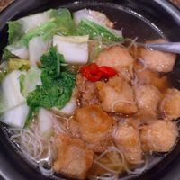 Ginger sesame noodle soup at Karma Tea House in Wollongong