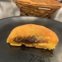 The inside was some sort of chocolate   at Karma Tea House in Wollongong