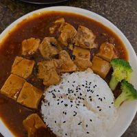 Vegan mapo tofu at Karma Tea House in Wollongong