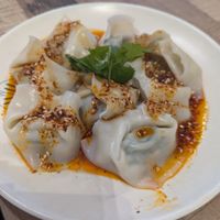 Chili Oil Wonton at Karma Tea House in Wollongong