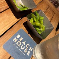 Edamame was prepared with sesame oil and a touch of spicy pepper at Beach House by Roy Yamaguchi in Kahuku