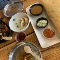Dosa, momos, cauliflower  at Chit 'N' Chaat in Manchester