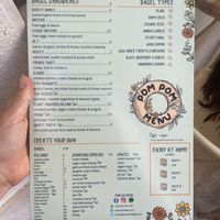 Menu 😊  at Pom Pom Bagels in Lagos