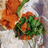  at Pom Pom Bagels in Lagos