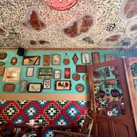 Interior of bar   at Komiteti in Tirana