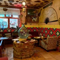 Interior of bar   at Komiteti in Tirana