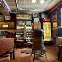 Interior of bar   at Komiteti in Tirana