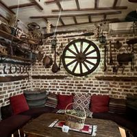 Interior of bar   at Komiteti in Tirana