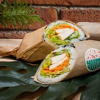 Vegan sushi burrito  at Yumii in Luxembourg City