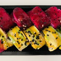 California roll Fruit du dragon & Vegan roll du chef  at Yumii in Luxembourg City