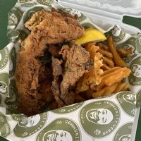 Lemon pepper basket  at Community Vegan in Austin