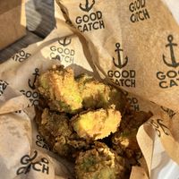 Fried Avocado Bites YUM  at Community Vegan in Austin