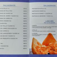 Carta de entrantes #Veganuary at Sensaciones Carpe Diem in Ferrol