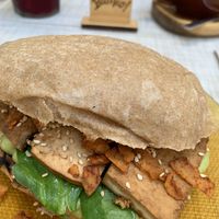 Tempeh sandwich  at Biomio Brunch Ecológico in Sevilla