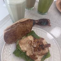 Tofu was delicious!   at Biomio Brunch Ecológico in Sevilla