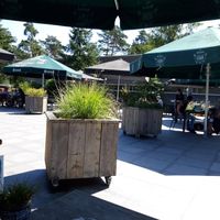 Outside seating at Brasserie Het Verlangen in Helvoirt