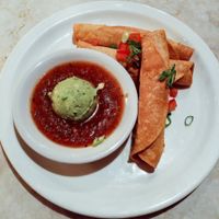 Potato Taquitos (vegan w/o cheese) at The Press Restaurant in Claremont