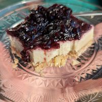 Vegan raw cheese cake at San Blas in Overveen