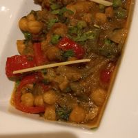Chickpea curry at Gurkha Kitchen in Carvoeiro