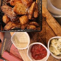 Patatoes marinées at L'Atelier in Murol