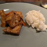 Homemade tofu with white ricee  at Palais de Chine in Saeul