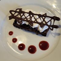 Chocolate brownie at The Sun Inn at Crook in Kendal