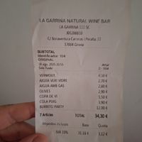  at La Garrina Natural Wine Bar in Girona